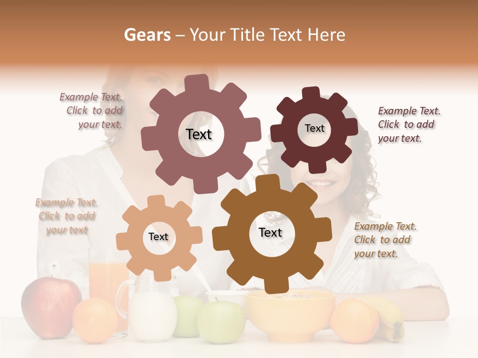 Smiling Daughter Teenager PowerPoint Template