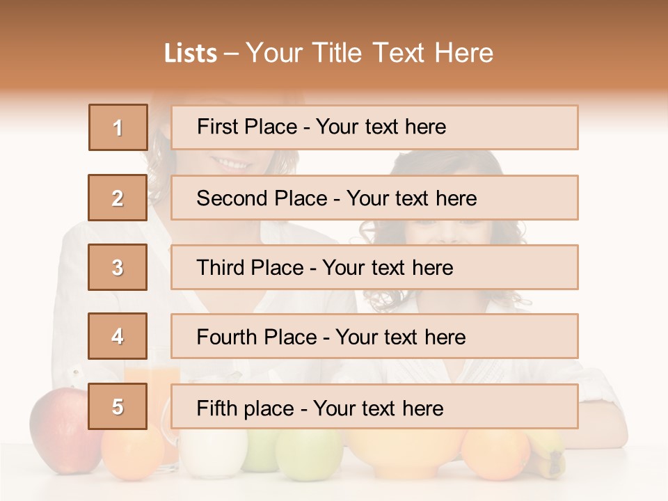 Smiling Daughter Teenager PowerPoint Template
