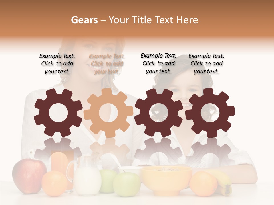 Smiling Daughter Teenager PowerPoint Template