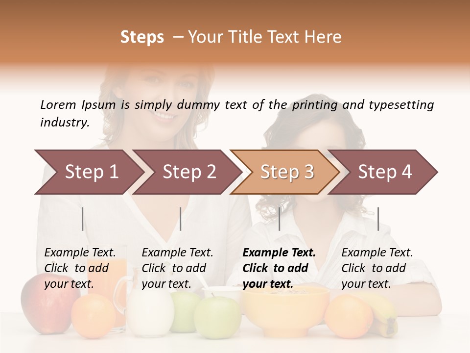 Smiling Daughter Teenager PowerPoint Template