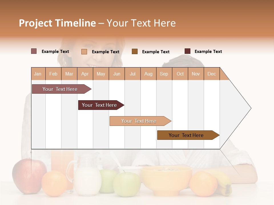 Smiling Daughter Teenager PowerPoint Template