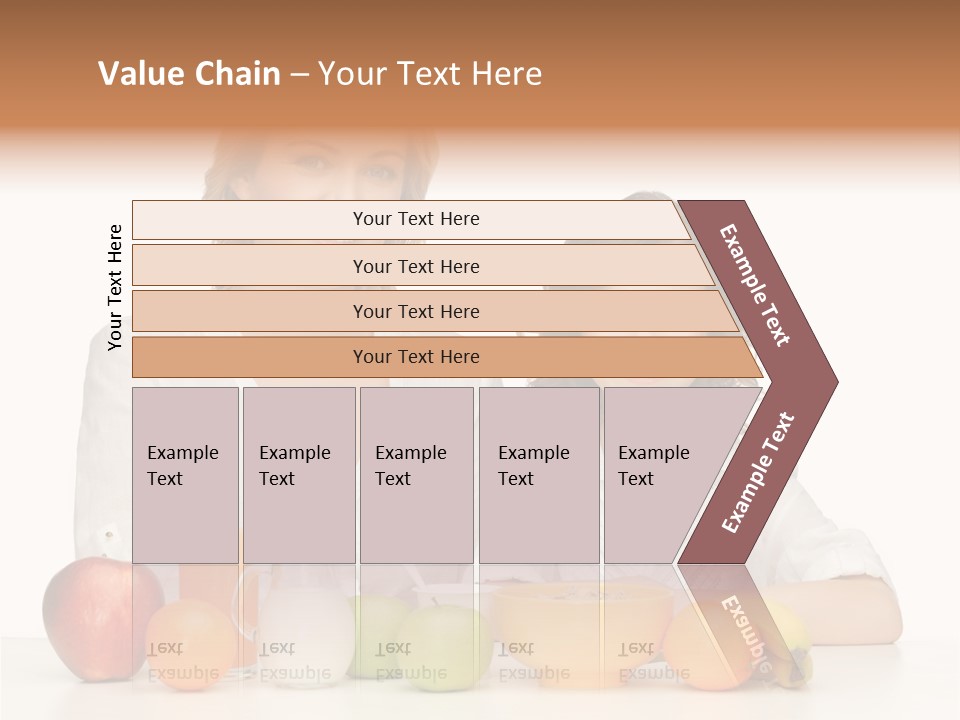 Smiling Daughter Teenager PowerPoint Template