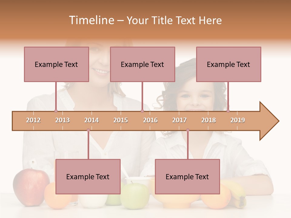 Smiling Daughter Teenager PowerPoint Template