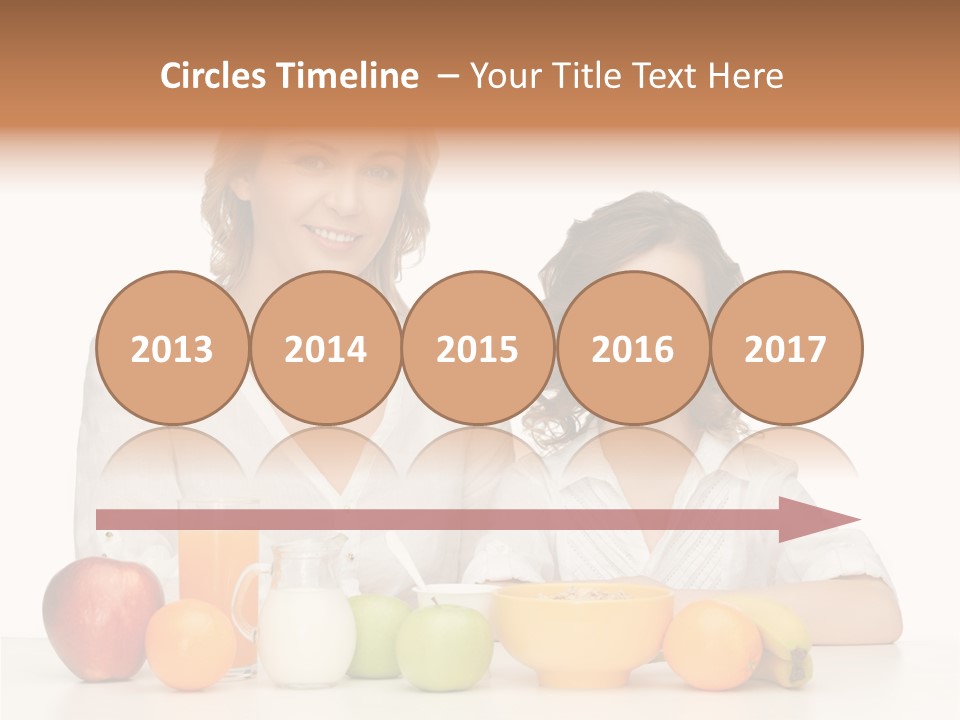 Smiling Daughter Teenager PowerPoint Template