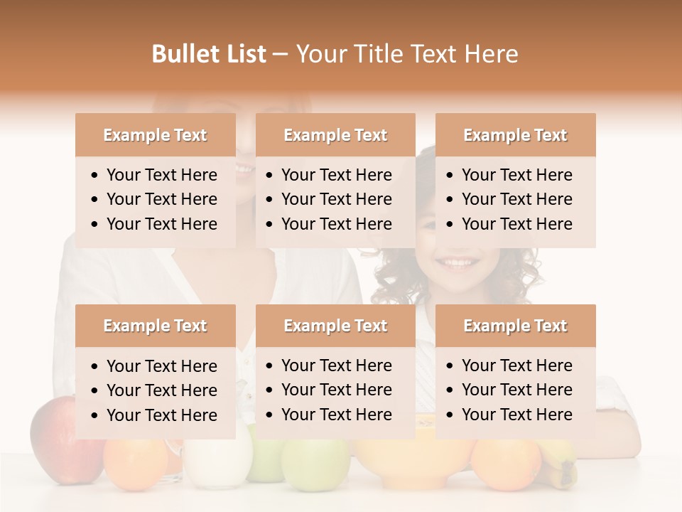 Smiling Daughter Teenager PowerPoint Template