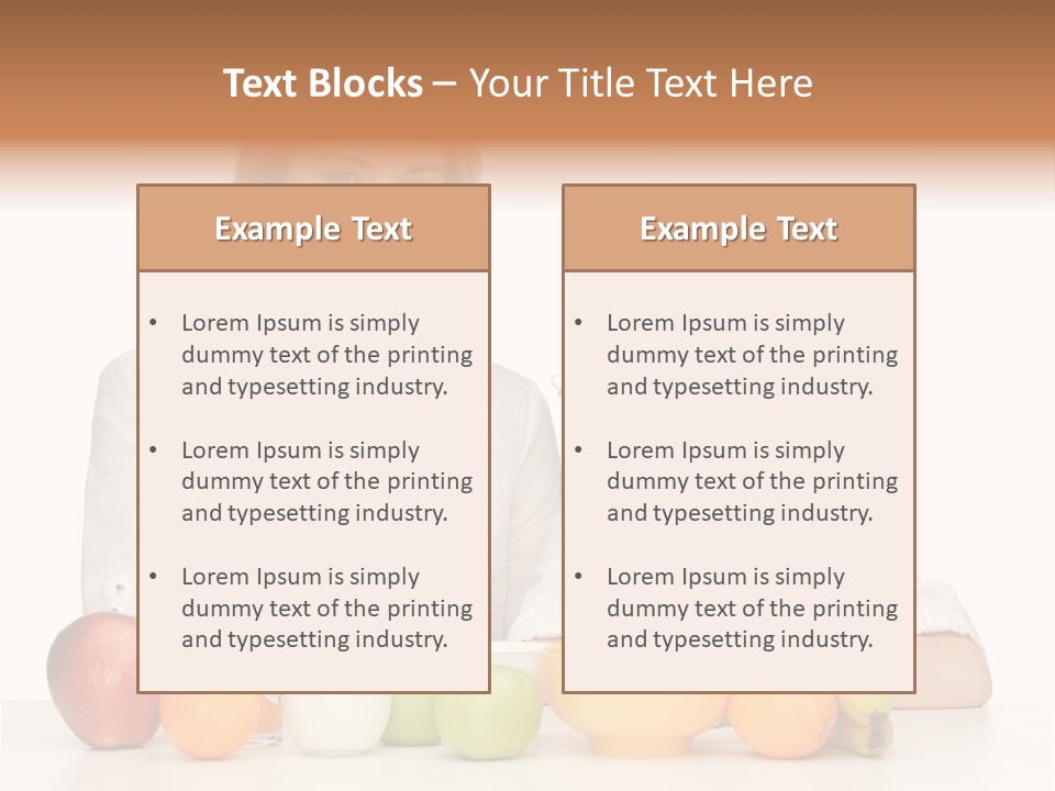 Smiling Daughter Teenager PowerPoint Template