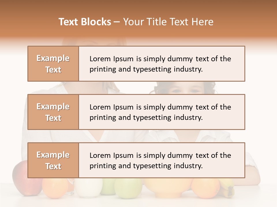 Smiling Daughter Teenager PowerPoint Template