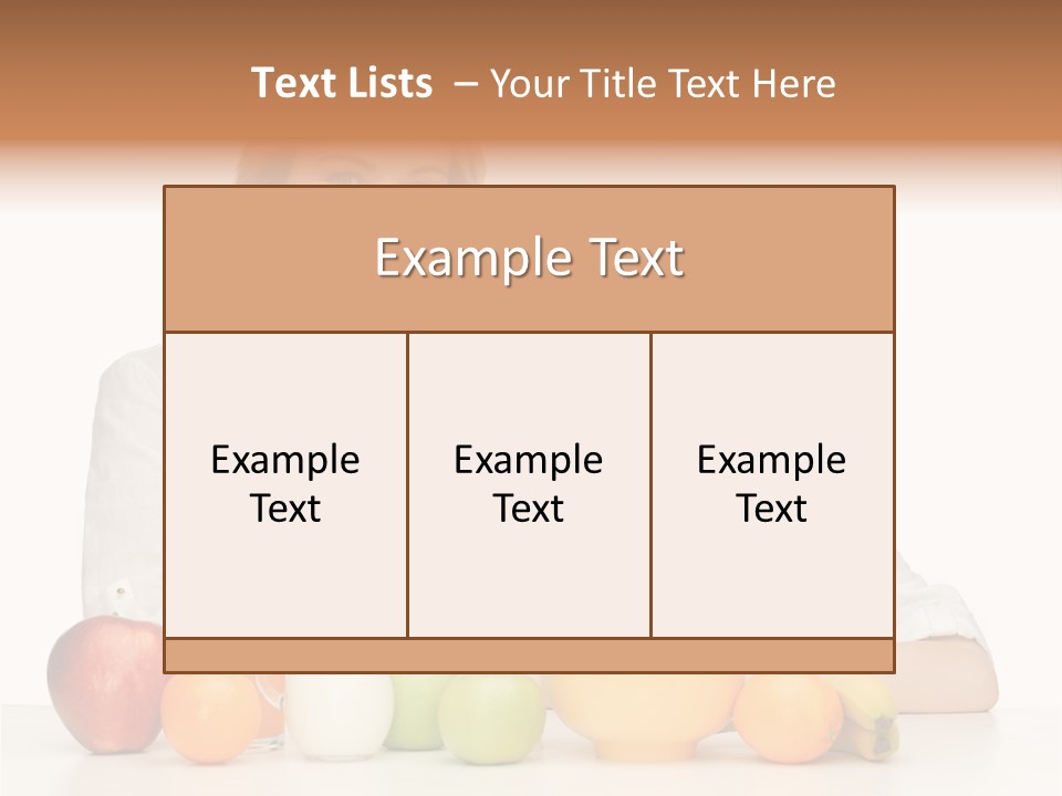 Smiling Daughter Teenager PowerPoint Template
