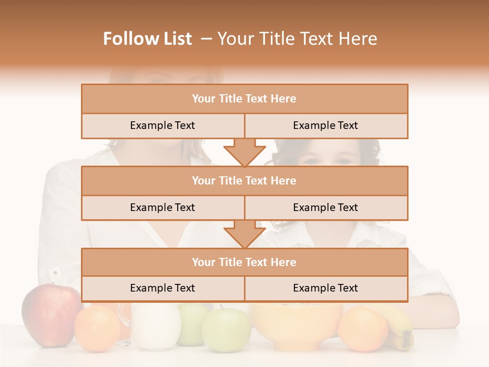 Smiling Daughter Teenager PowerPoint Template