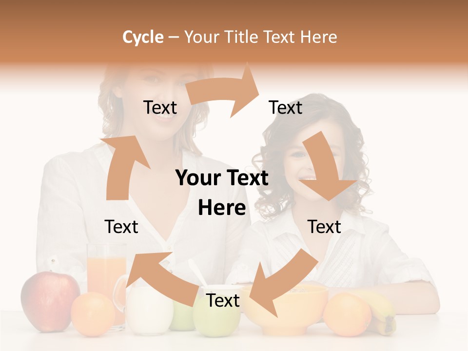 Smiling Daughter Teenager PowerPoint Template