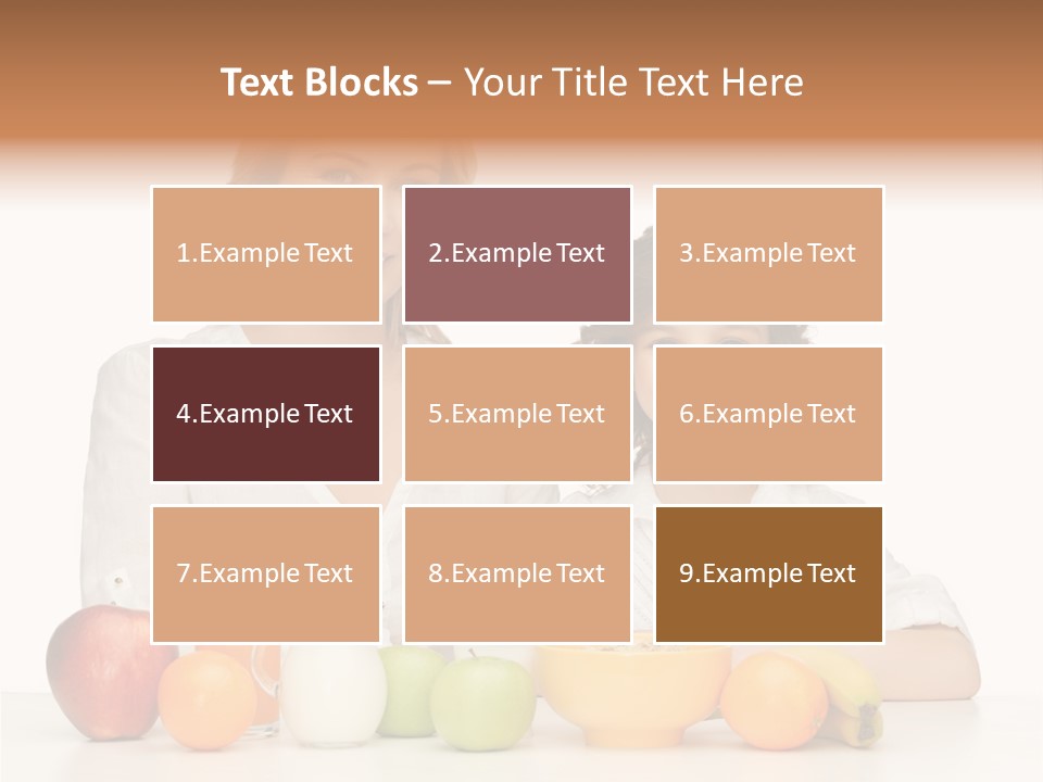 Smiling Daughter Teenager PowerPoint Template