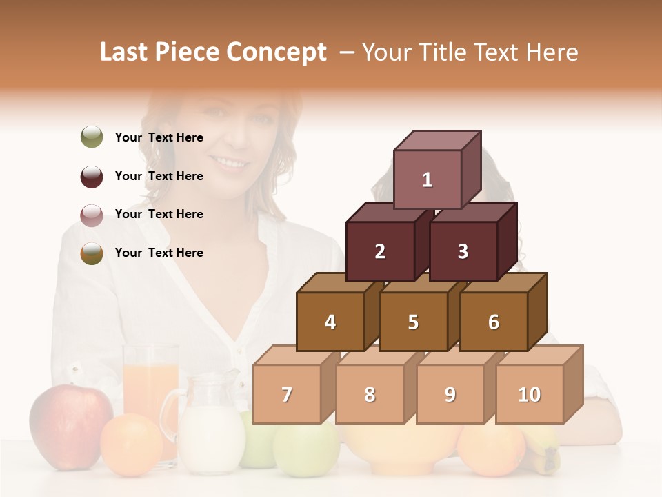 Smiling Daughter Teenager PowerPoint Template