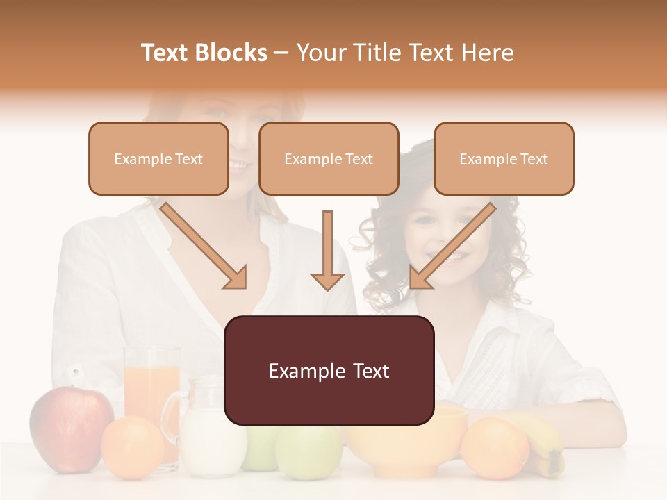 Smiling Daughter Teenager PowerPoint Template
