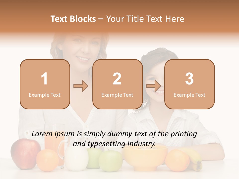 Smiling Daughter Teenager PowerPoint Template