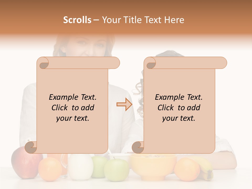 Smiling Daughter Teenager PowerPoint Template