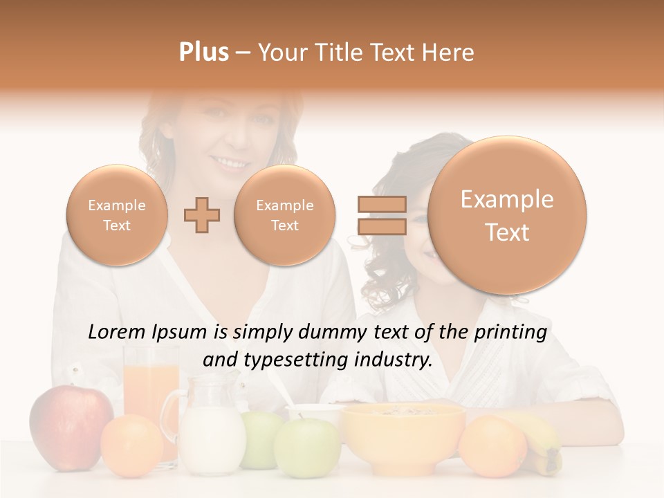 Smiling Daughter Teenager PowerPoint Template