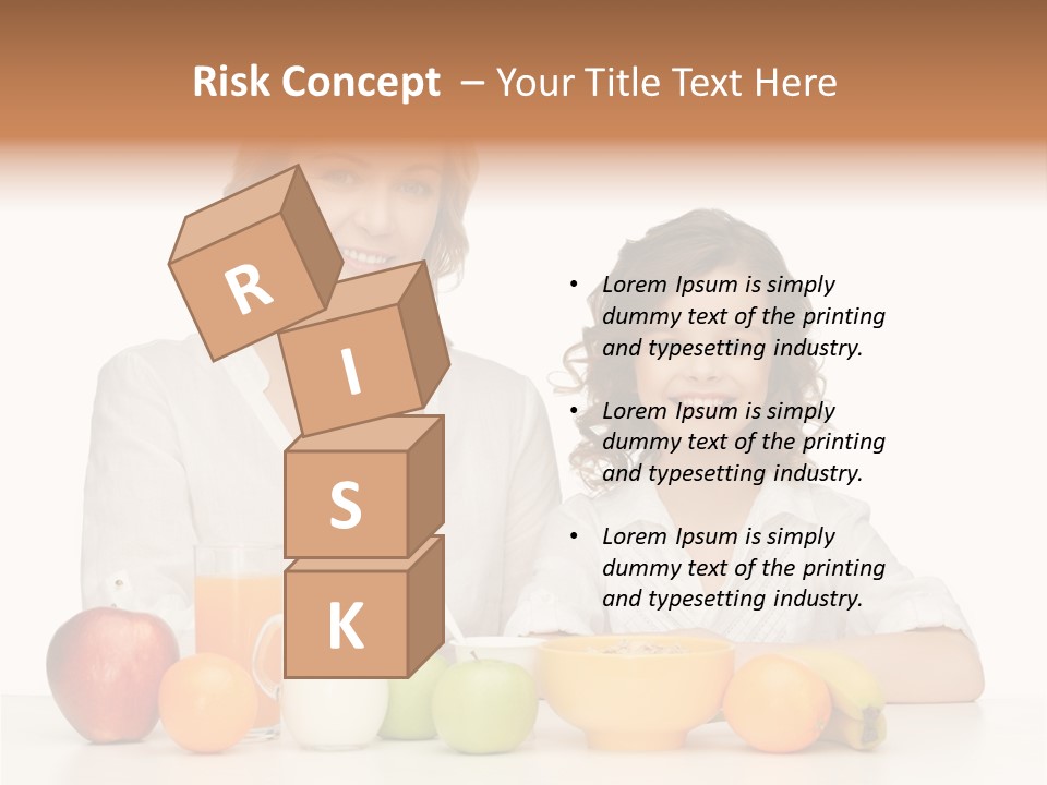 Smiling Daughter Teenager PowerPoint Template