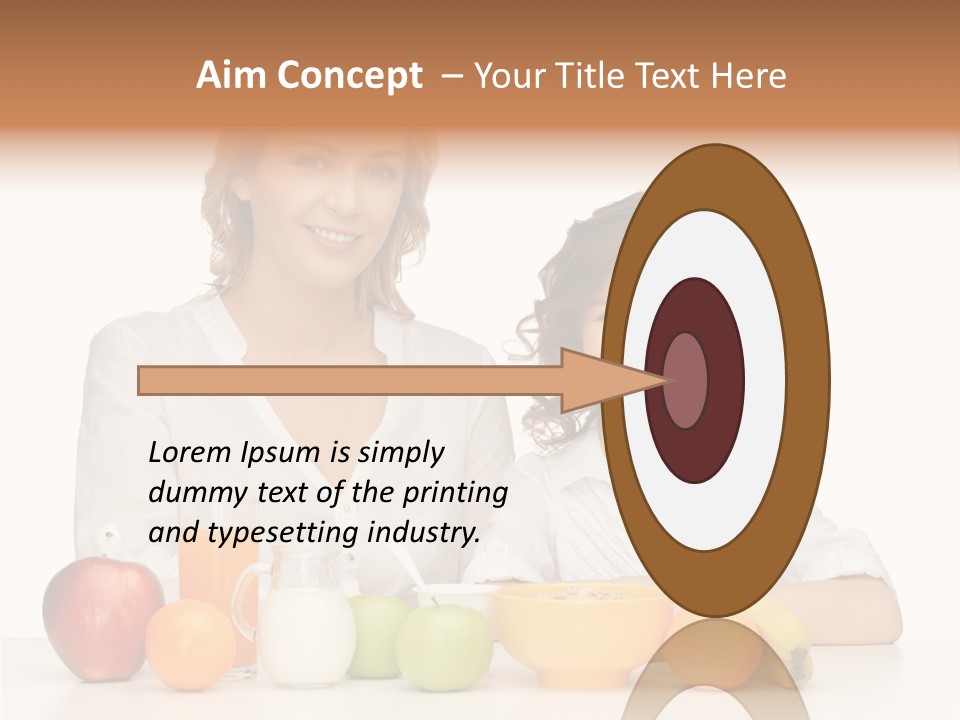 Smiling Daughter Teenager PowerPoint Template