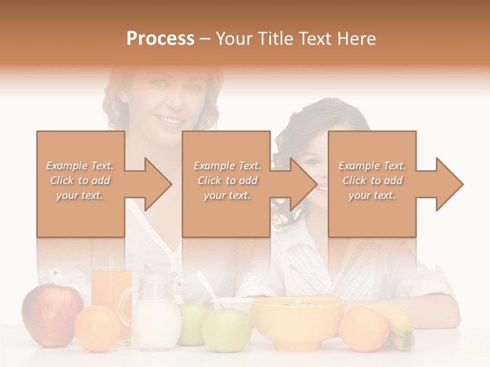 Smiling Daughter Teenager PowerPoint Template