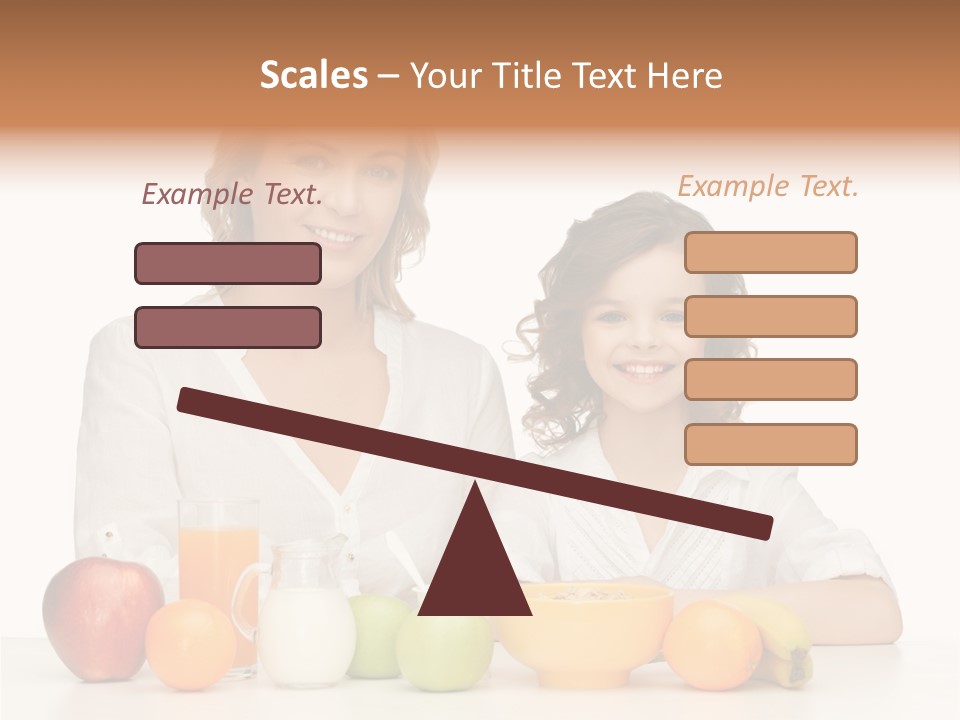 Smiling Daughter Teenager PowerPoint Template