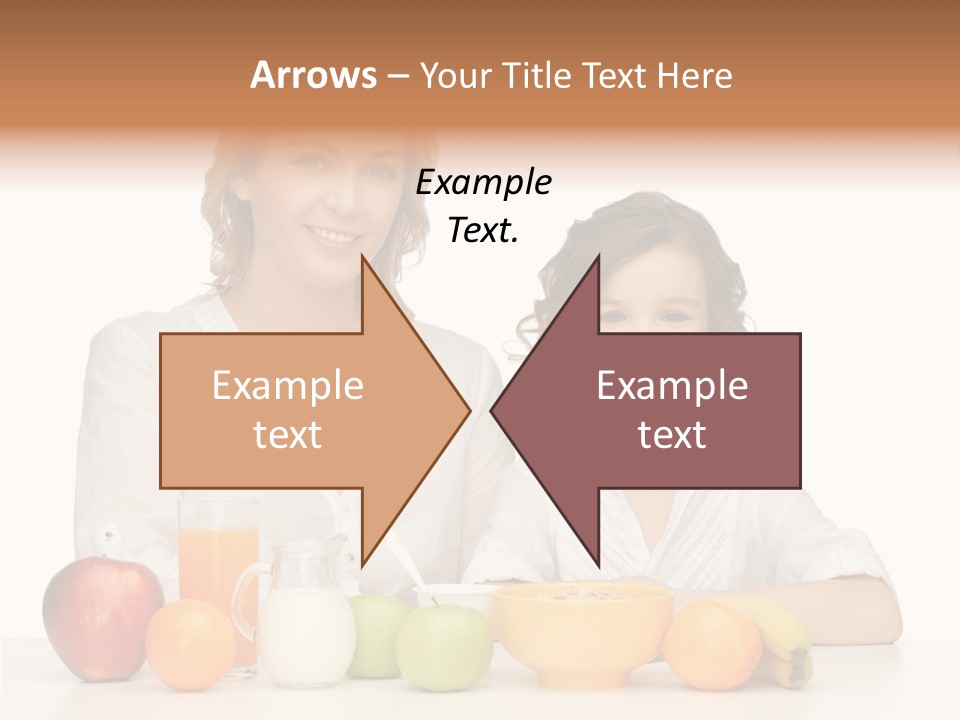 Smiling Daughter Teenager PowerPoint Template