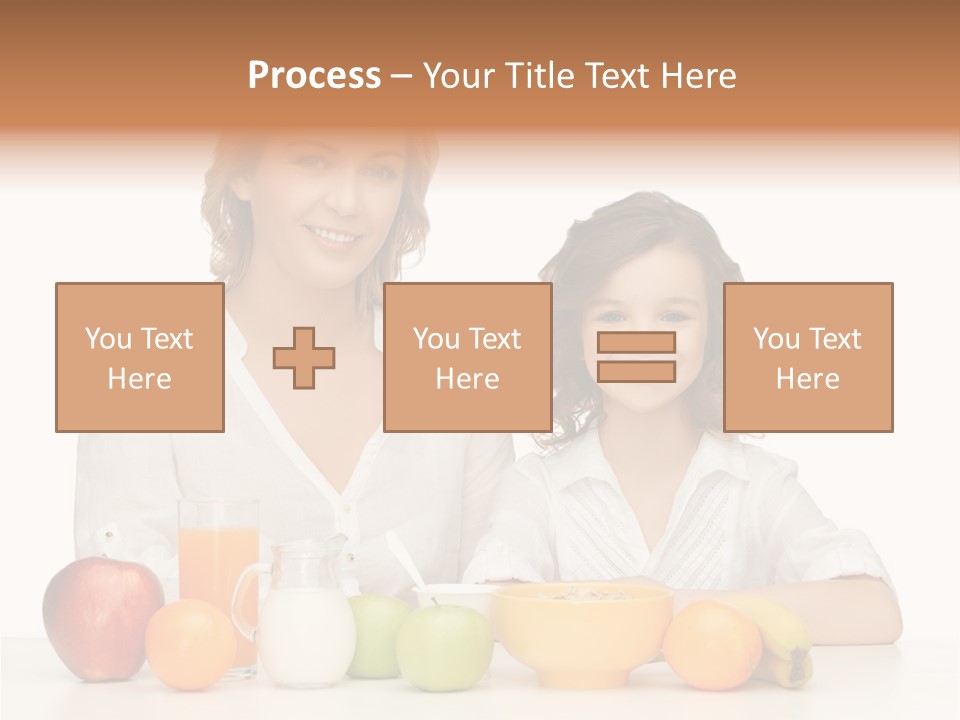 Smiling Daughter Teenager PowerPoint Template