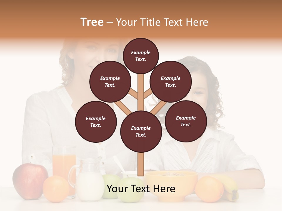 Smiling Daughter Teenager PowerPoint Template