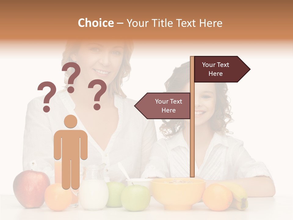 Smiling Daughter Teenager PowerPoint Template