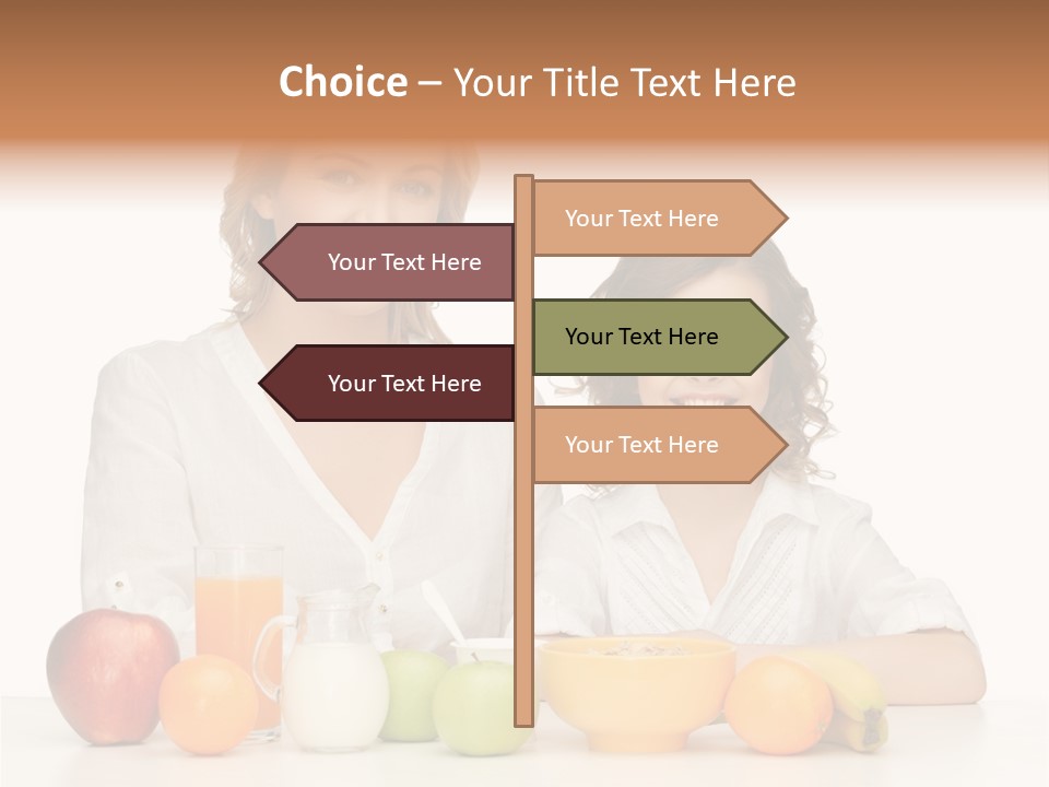 Smiling Daughter Teenager PowerPoint Template