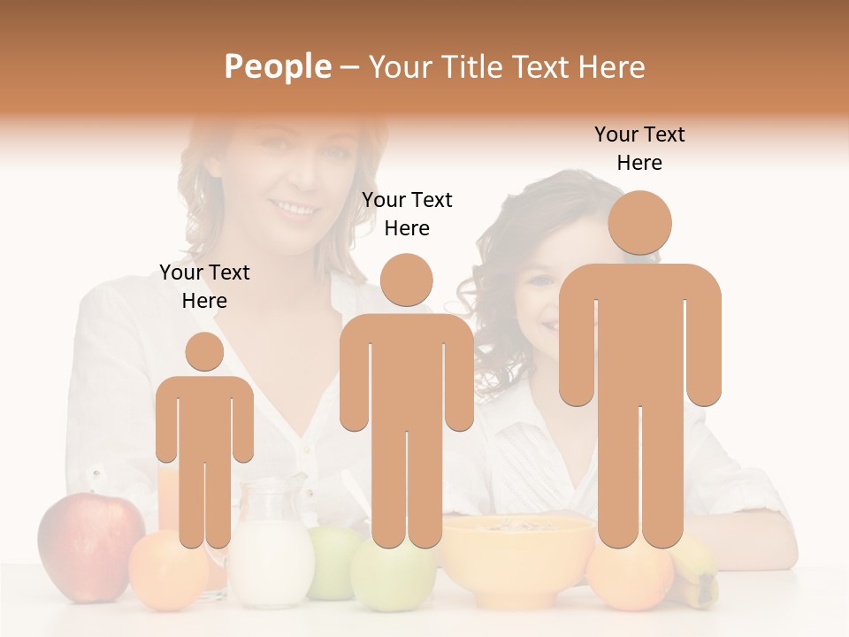 Smiling Daughter Teenager PowerPoint Template