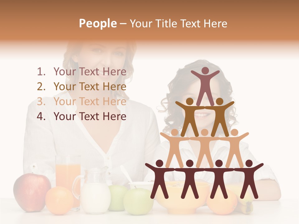 Smiling Daughter Teenager PowerPoint Template