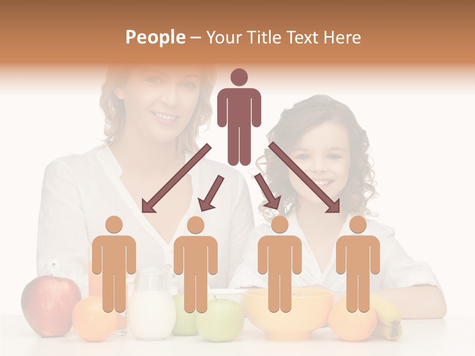 Smiling Daughter Teenager PowerPoint Template