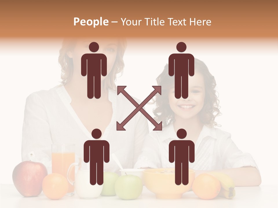 Smiling Daughter Teenager PowerPoint Template