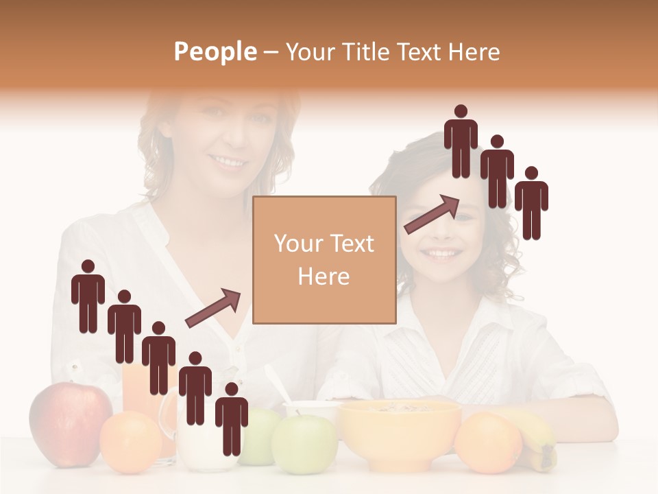 Smiling Daughter Teenager PowerPoint Template