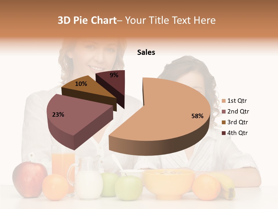 Smiling Daughter Teenager PowerPoint Template