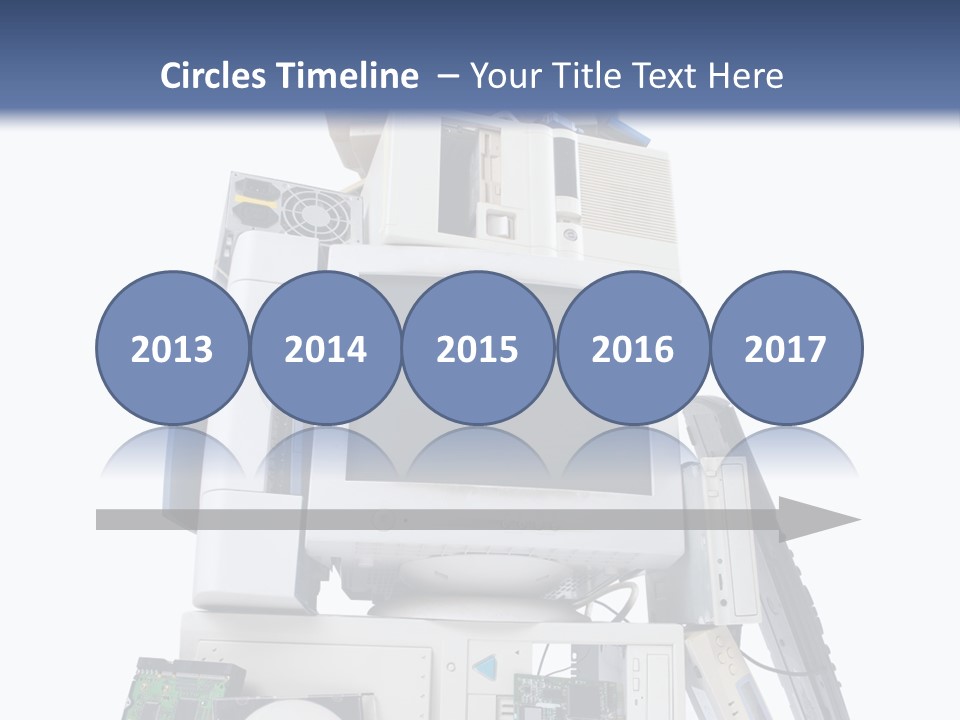Vertical Desktop Pc Information Equipment PowerPoint Template