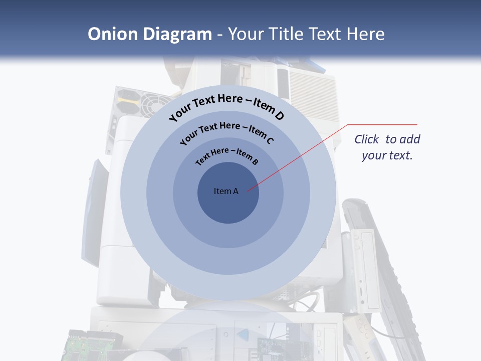 Vertical Desktop Pc Information Equipment PowerPoint Template