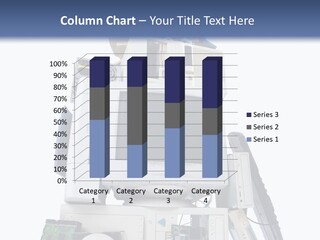 Vertical Desktop Pc Information Equipment PowerPoint Template