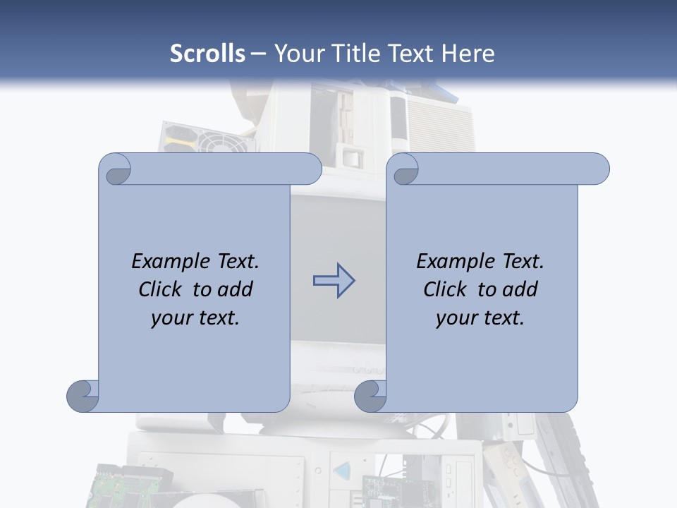 Vertical Desktop Pc Information Equipment PowerPoint Template