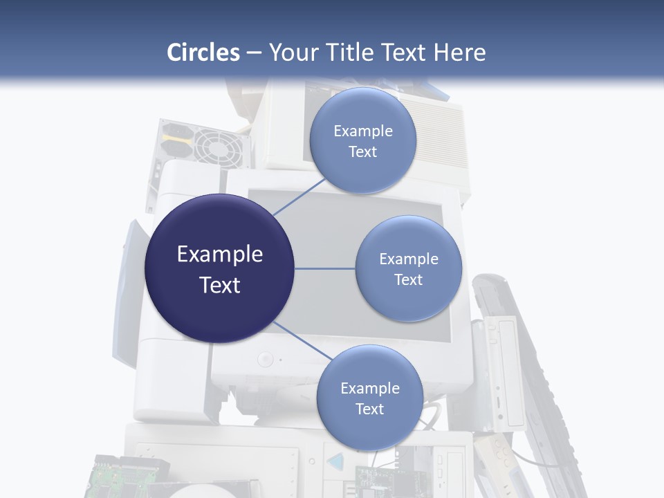 Vertical Desktop Pc Information Equipment PowerPoint Template