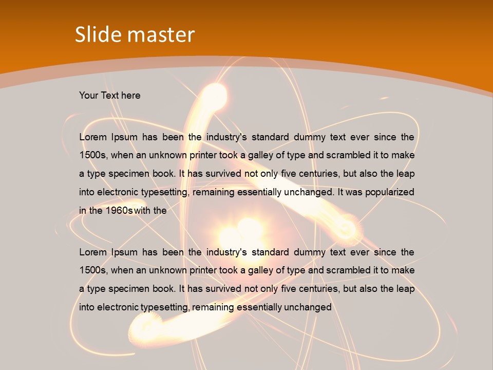 Fusion Glow Theory PowerPoint Template
