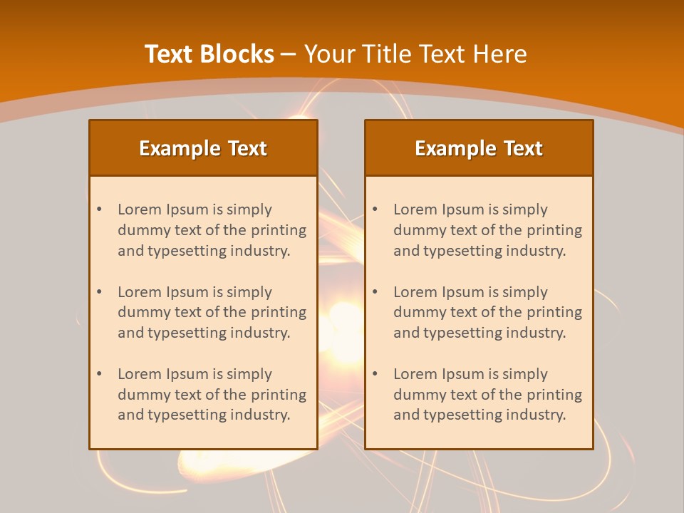 Fusion Glow Theory PowerPoint Template