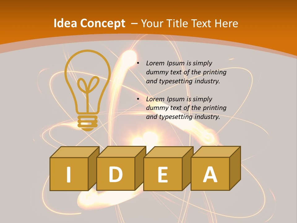 Fusion Glow Theory PowerPoint Template