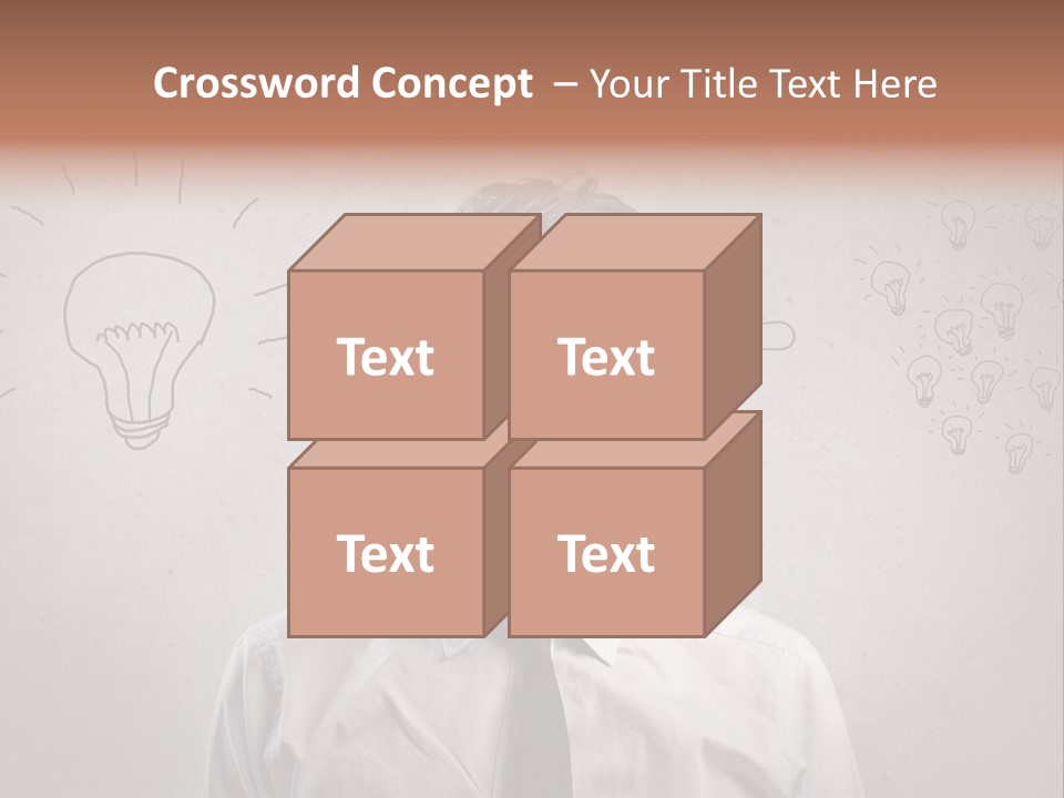 Career Copy Space Face PowerPoint Template