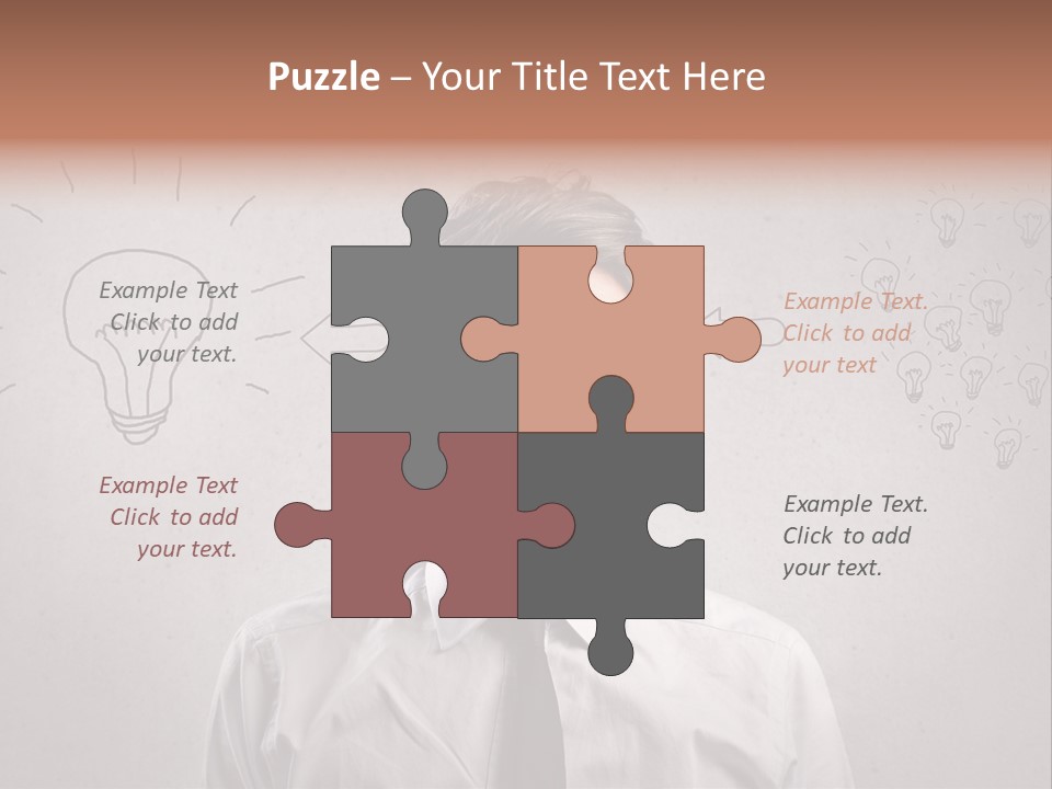 Career Copy Space Face PowerPoint Template