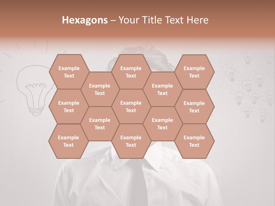 Career Copy Space Face PowerPoint Template