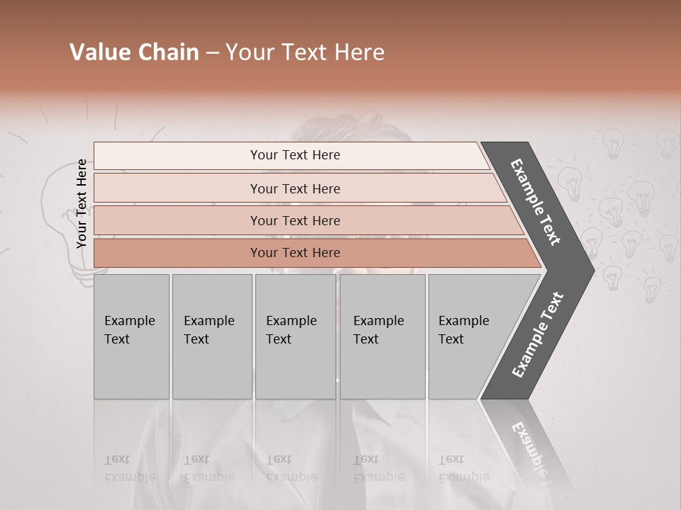 Career Copy Space Face PowerPoint Template