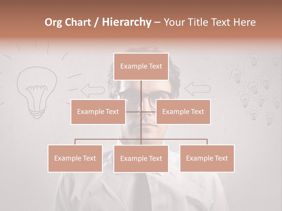 Career Copy Space Face PowerPoint Template