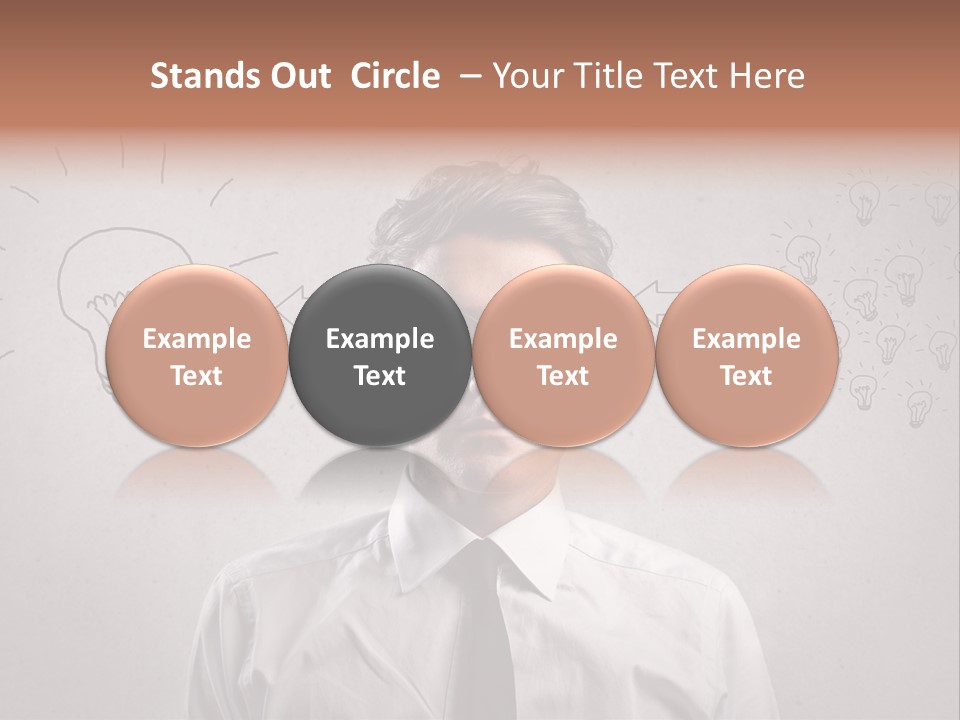 Career Copy Space Face PowerPoint Template