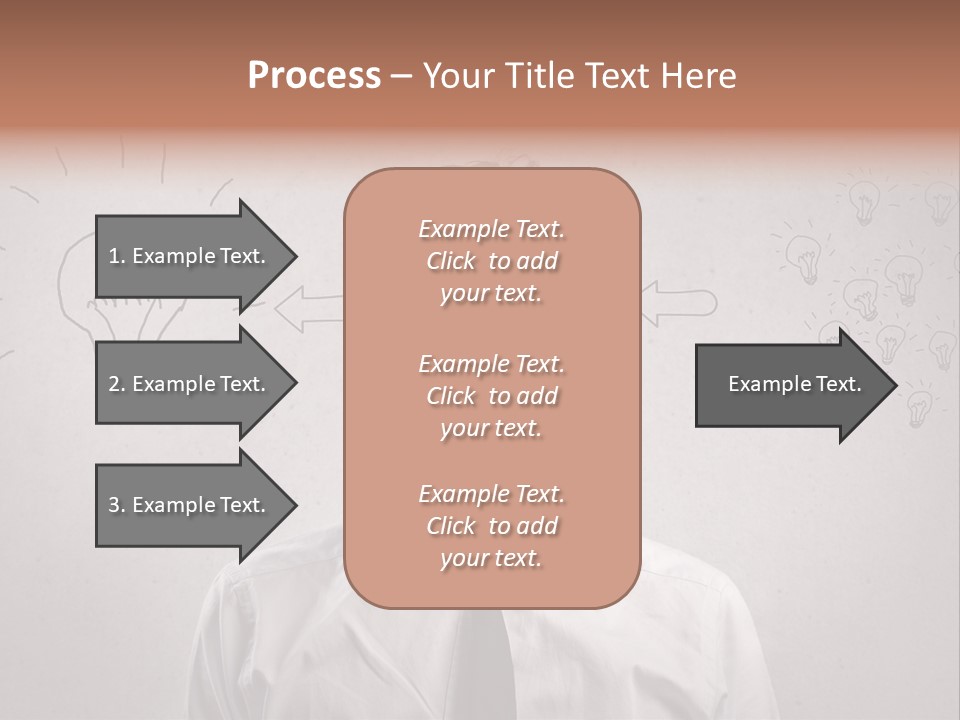 Career Copy Space Face PowerPoint Template